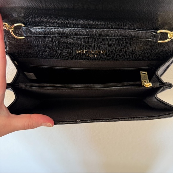 Black Quilted Gold Chain Bag - Picture 8 of 8